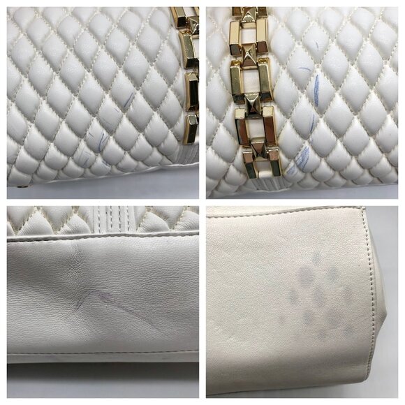 I.N.C International Concepts Vanilla Quilted Harrper Aurora Shoulder Bag - Picture 10 of 12